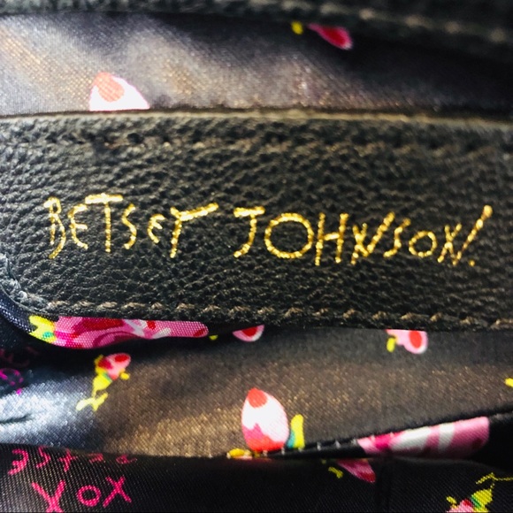 Betsey Johnson Viva La Studs Black Crossbody Bag - Picture 6 of 7